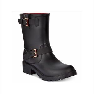 TOMMY HILFIGER Combat RainBoots SZ • 6M